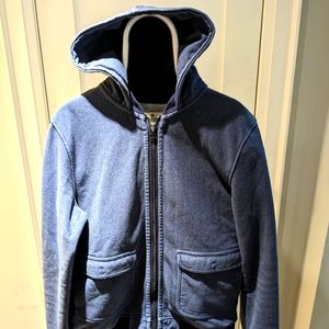 Reigning Champ Denim Zipup Hoodie L